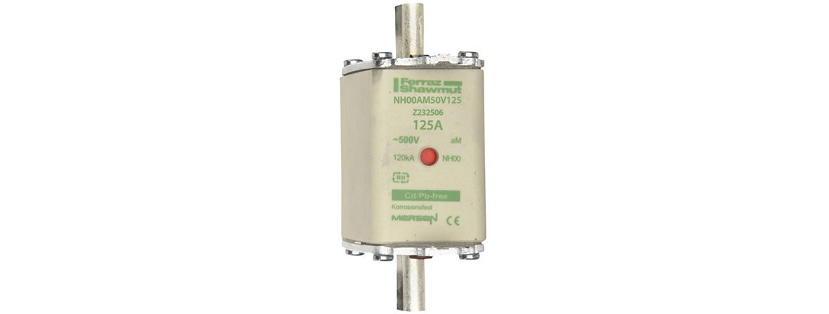 Z232506 - NH fuse-link aM, 500VAC, size 00, 125A double indicator/live tags
